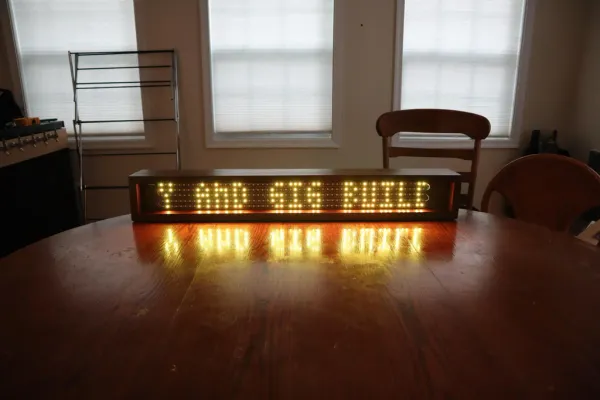 DIY LED message board: part1